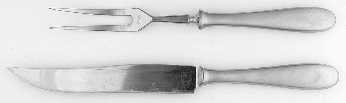 Moselle (Stainless) Small Stainless Blade 2-Piece Steak Carving Set by Lunning-1