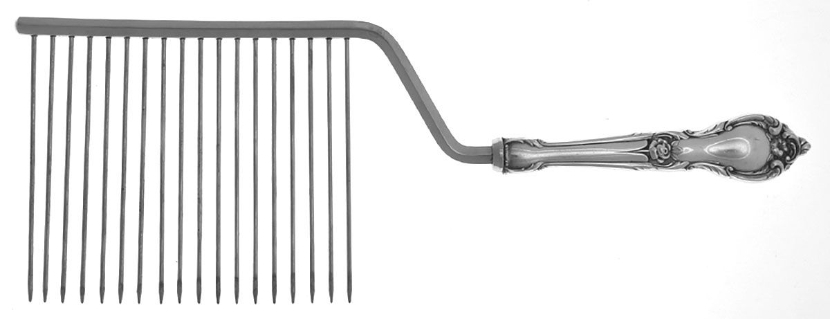Alexandra (Sterling, 1961) Cake Breaker with Silverplate Prongs by Lunt Silver-1