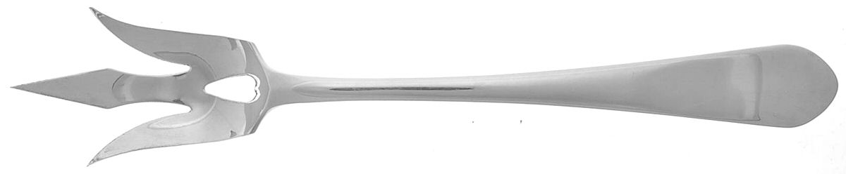 Early American-Plain (Sterling, 1926) Large Lettuce Serving Fork by Lunt Silver-1