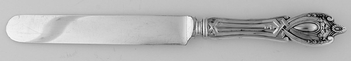 Monticello (Sterling, 1908) Blunt Hollow Handle Knife W/Bolster by Lunt Silver-1