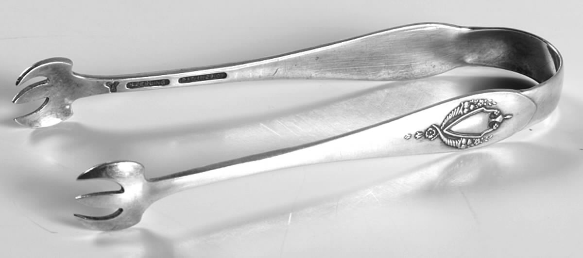 Mount Vernon (Sterling, 1905) Bon Bon Tongs by Lunt Silver-1