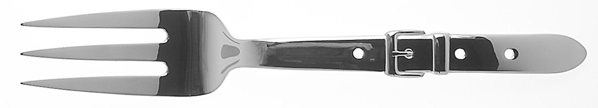 Highgate (Stainless) Large Solid Cold Meat Serving Fork by Ralph Lauren Flatware-1