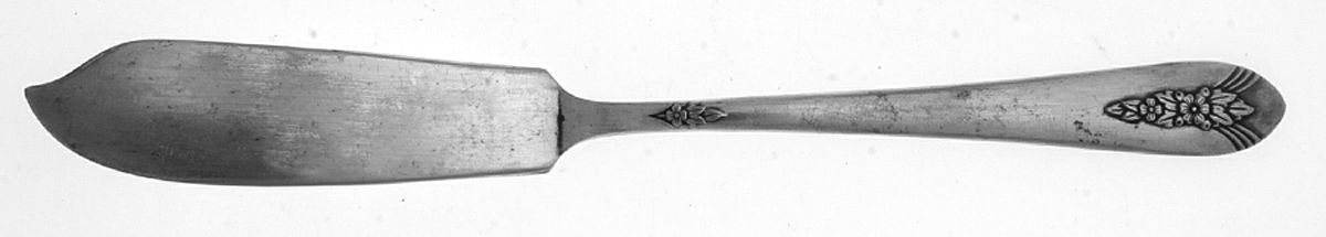 LDA1 (SILVERPLATE) Flat Handle Master Butter Knife by Lady Anne-1