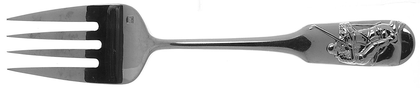 Polo (Stainless) Medium Solid Cold Meat Serving Fork by Ralph Lauren Flatware-1