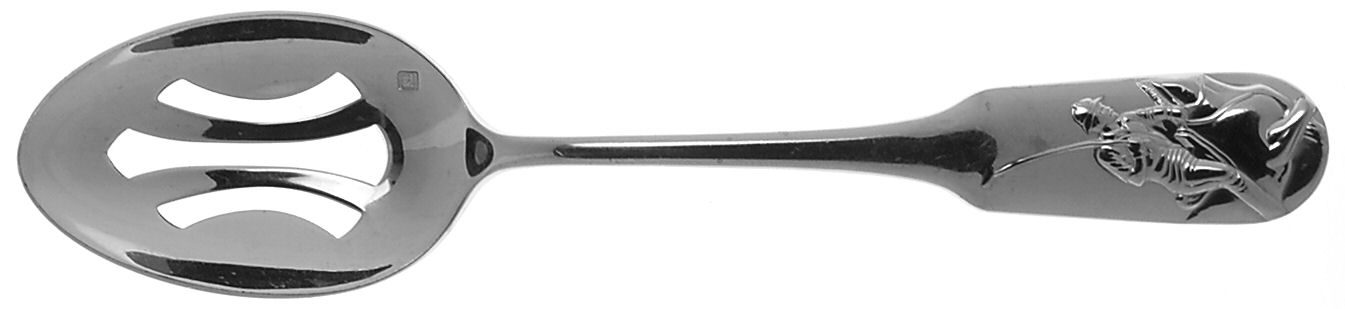 Polo (Stainless) Pierced Tablespoon (Serving Spoon) by Ralph Lauren Flatware-1