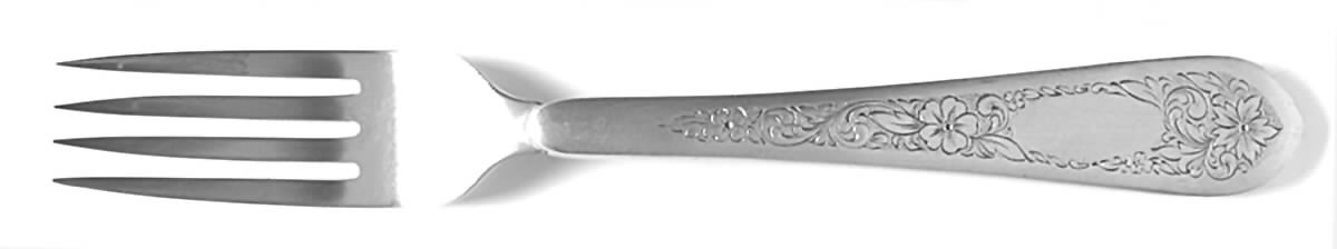 Colonial Engraved (Pewter) Fork by Lunt Silver-1