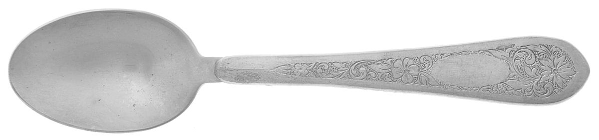 Colonial Engraved (Pewter) Teaspoon by Lunt Silver-1