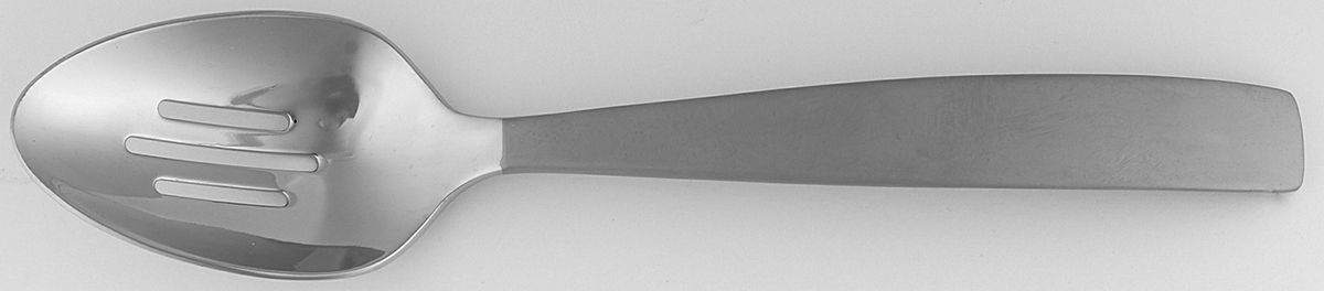 Houston-Matte (Stainless) Pierced Solid Serving Spoon by Ralph Lauren Flatware-1