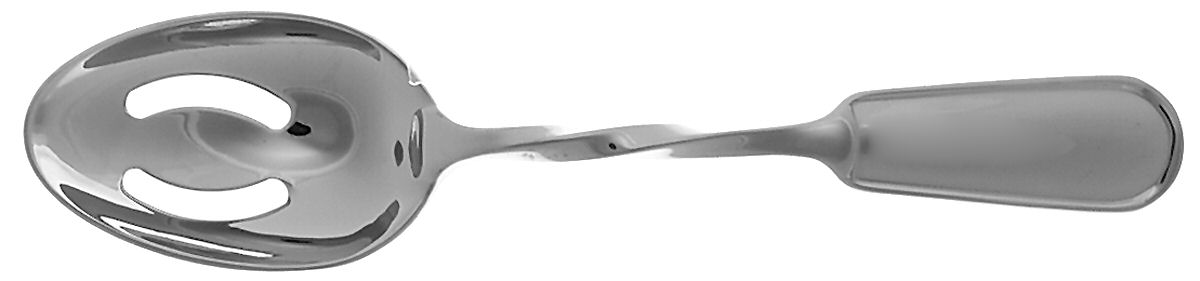 Pelham (Stainless) Pierced Solid Serving Spoon by Ralph Lauren Flatware-1