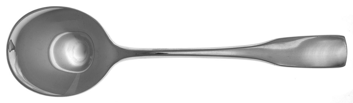 LUW4 (STAINLESS) Round Bowl Soup Spoon (Cream Soup) by Lucky Wood-1