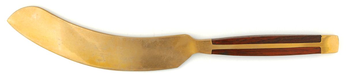 LDI2 (BRONZE) Large Solid Piece Cake Knife by Lucky Direction -1