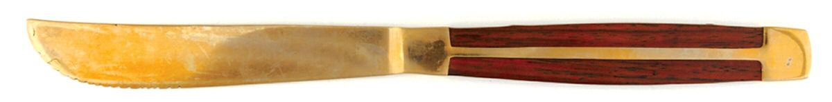 LDI2 (BRONZE) Individual Solid Handle Steak Knife by Lucky Direction -1