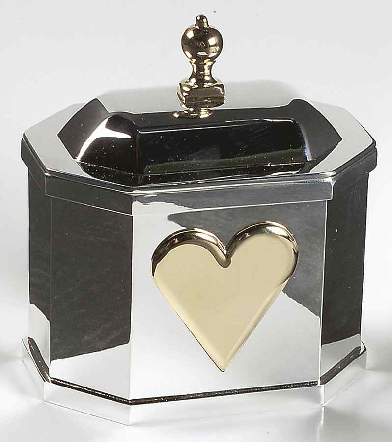 Wedding Promises (Silverplate, Hollowware) Octagonal Box with Lid by Lenox-1