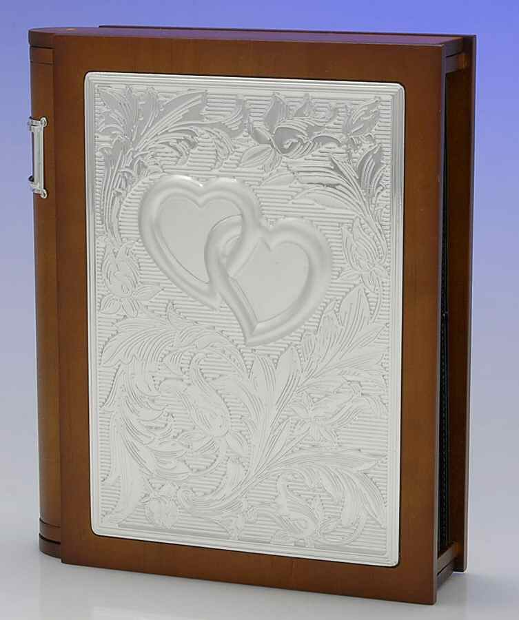 Wedding Promises (Silverplate, Hollowware) Silverplate & Wood Bookshelf Photo Album by Lenox-1