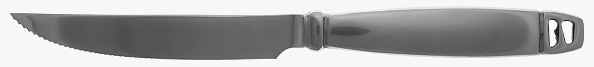 Notch (Stainless) Individual Solid Handle Steak Knife by Lunt Silver-1