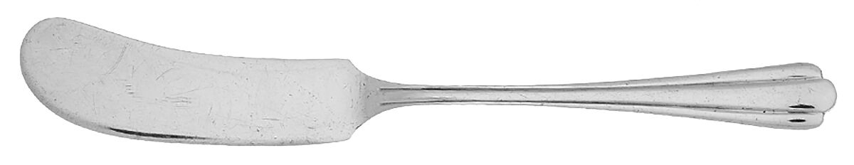 LWR3 (Silverplate) Flat Handle Butter Spreader by Lewis Rose-1
