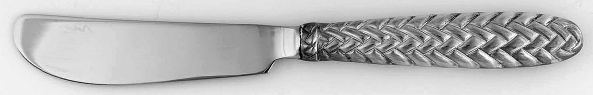 Equestrian Braid (Silverplate, 1991) Hollow Handle Master Butter Knife by Ralph Lauren Flatware-1