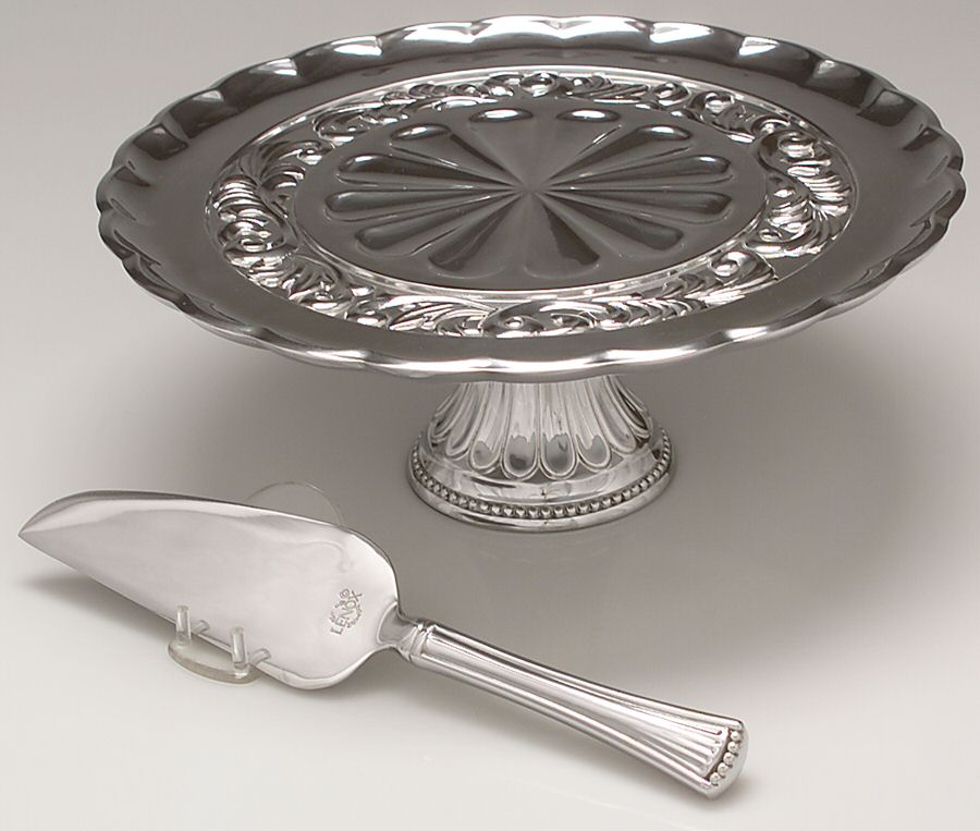 Butler's Pantry (Hollowware) Cake Stand/Pedestal with Server by Lenox-1