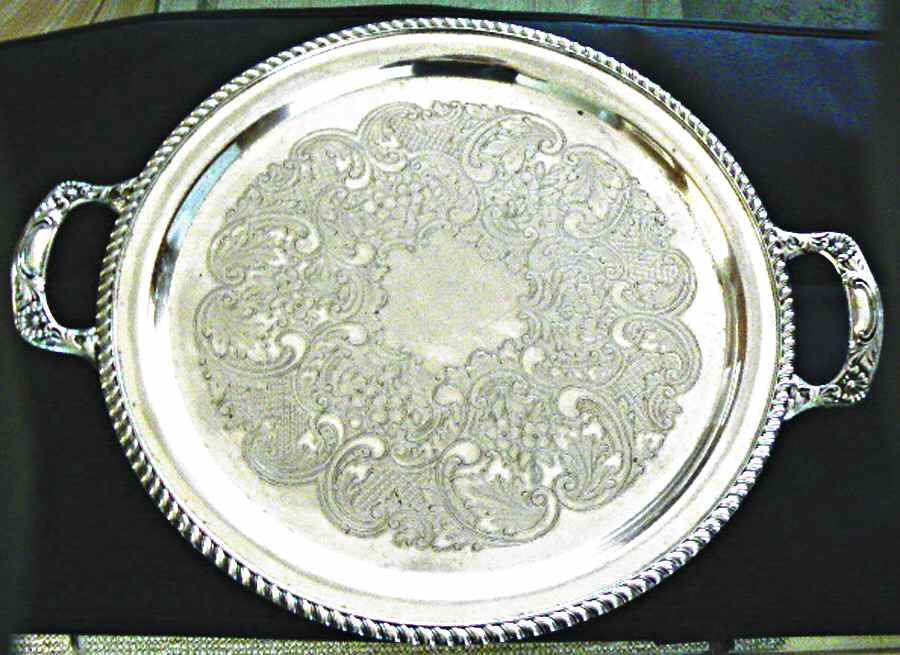 Silverplate Hollowware Silverplate Waiter Tray by Lancaster Silverplat-1