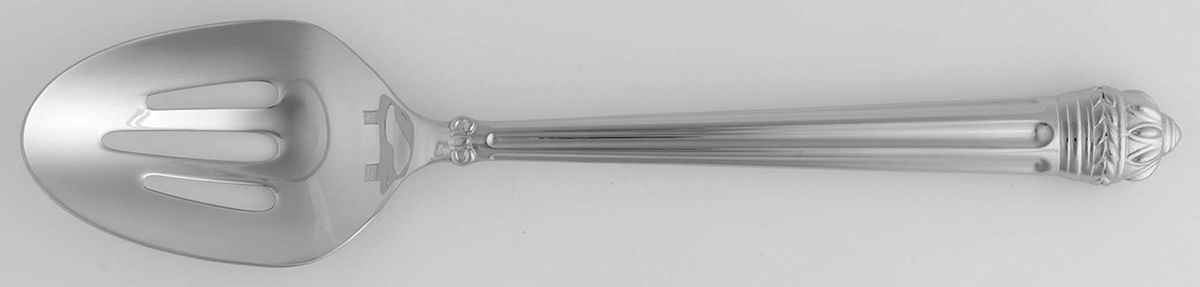 Portico (Stainless) Pierced Tablespoon (Serving Spoon) by Lunt Silver-1