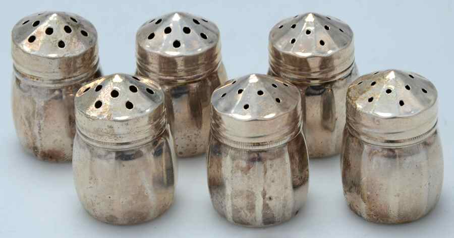 Sterling Hollowware Individual Salt & Pepper (3 Sets) by Lord Silver Inc.-1
