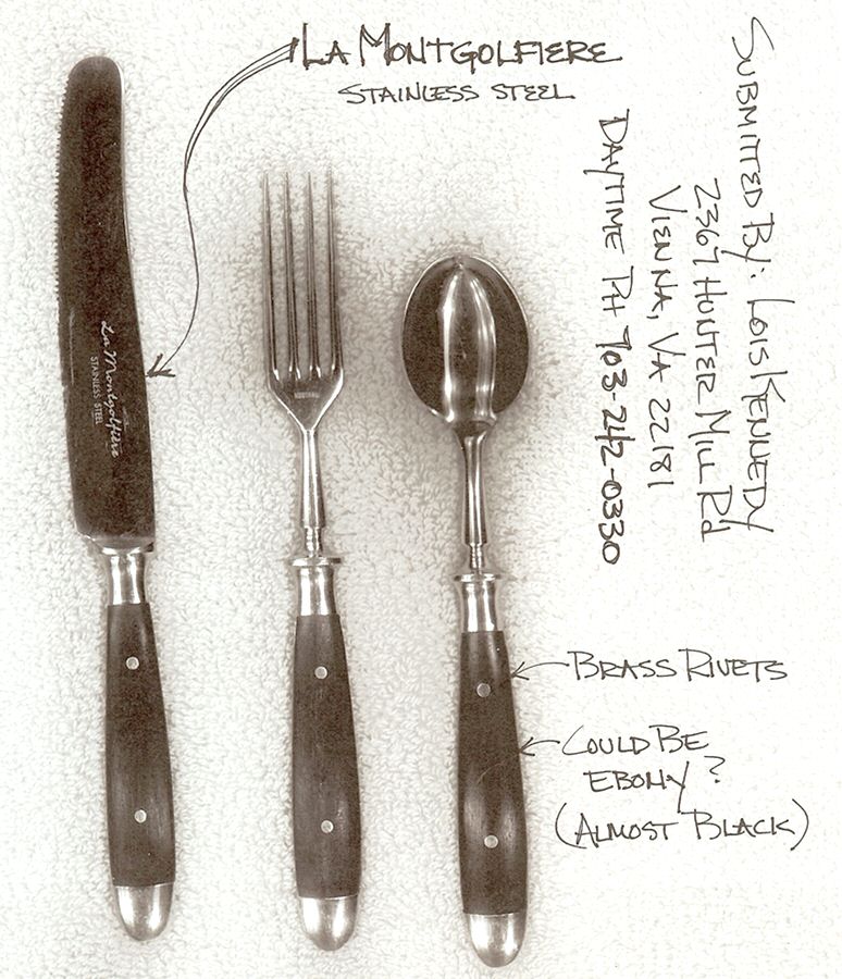 LMV1 (Stainless) Individual Salad Fork by La Montgolfiere Silv-1