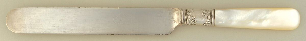 Pearl Handle 1 (Sterling) Pearl Handle Breakfast Knife by Lamson & Goodnow-1