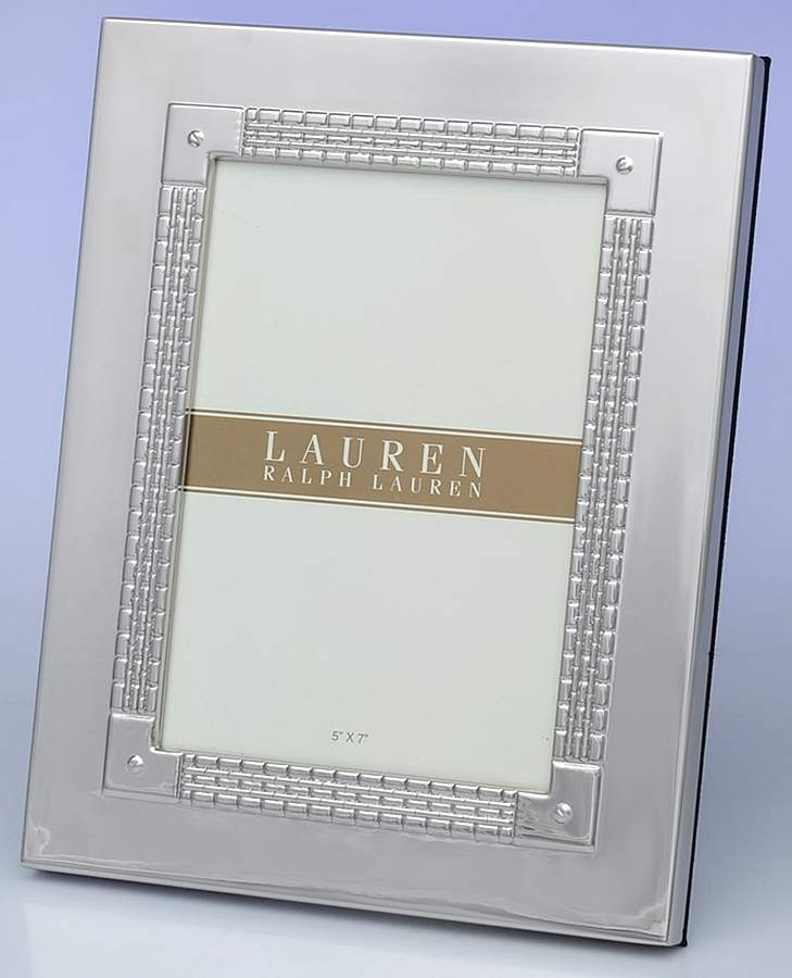 Watchband (Silverplate, Hollowware) 5" X 7" Picture Frame by Ralph Lauren Flatware-1