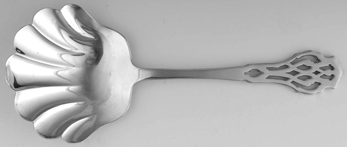 Chippendale (Silverplate) Solid Bon Bon Spoon by Lunt Silver-1