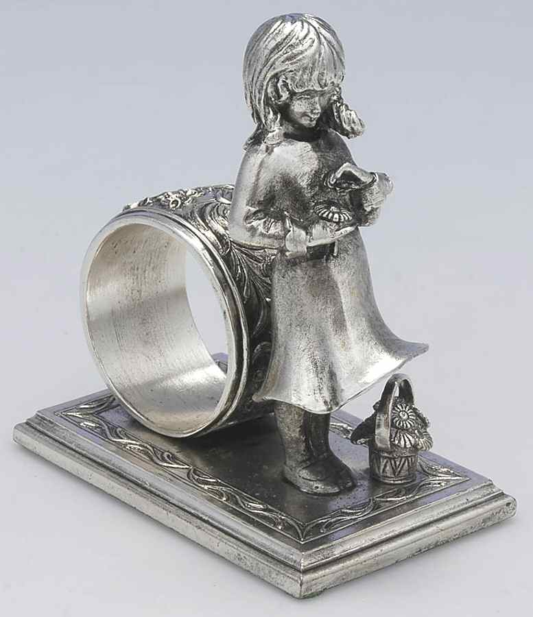 Silverplate Hollowware Figural Napkin Ring by Lance-1
