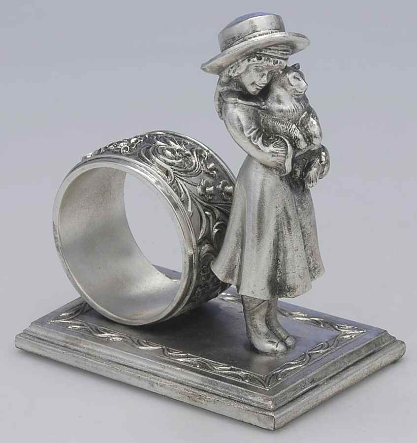 Silverplate Hollowware Figural Napkin Ring by Lance-1
