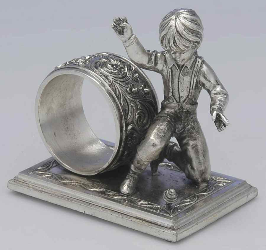 Silverplate Hollowware Figural Napkin Ring by Lance-1