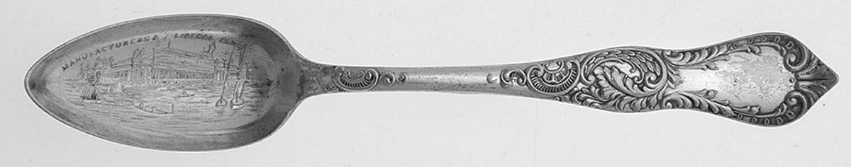 Chicago's Columbian Expo 1893 (Silverplate) Souvenir Spoon (Teaspoon) by Leonard Silver Mfg Co-1