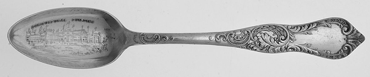Chicago's Columbian Expo 1893 (Silverplate) Souvenir Spoon (Teaspoon) by Leonard Silver Mfg Co-1