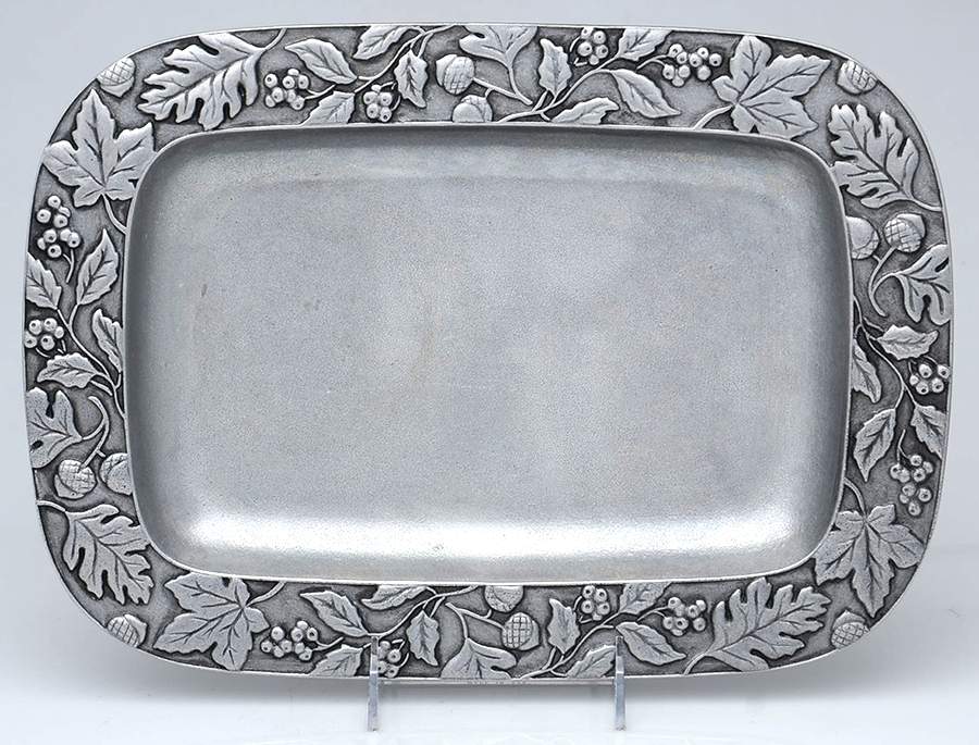 Falling Leaves (Hollowware) 13" Rectangular Tray by Longaberger (Metal)-1