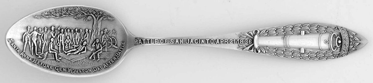 States & Cities Souvenir Spoons (Sterling) Texas Five O'Clock Spoon by Lechenger-1