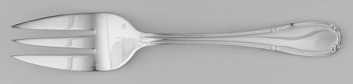 Fleurette (Silverplate) Large Solid Cold Meat Serving Fork by Lorena Garcia-1