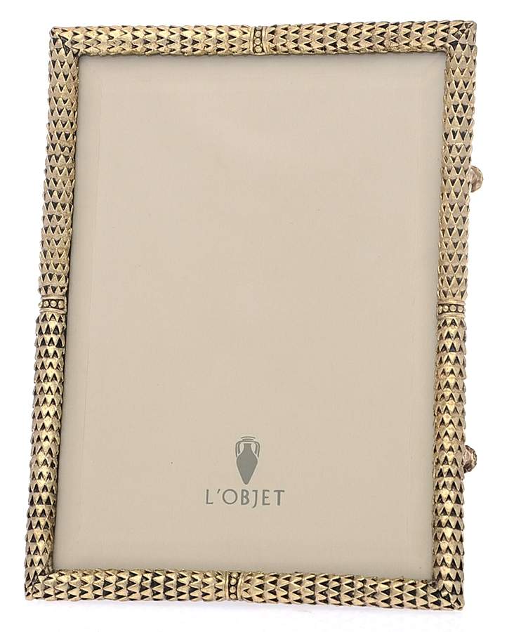 Scales (Gold Electroplate, Hollowware) 5" X 7" Picture Frame by L'Objet-1