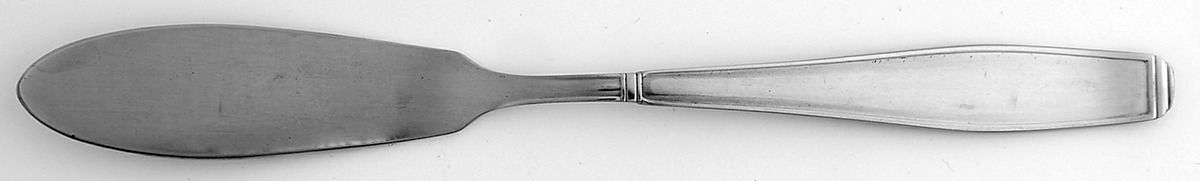 Royal Satin (Stainless) Flat Handle Master Butter Knife by Magna 12-12-1