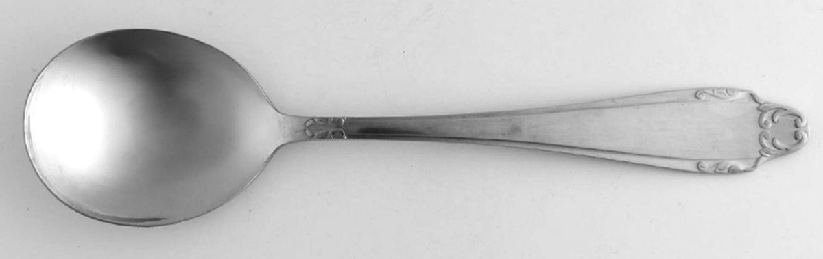 Thine Alone (Stainless) Round Bowl Soup Spoon (Cream Soup) by Magna 12-12-1