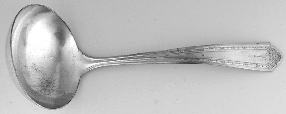 MJC1 (SILVERPLATE) Solid Gravy Ladle by Majestic Mfg Co-1