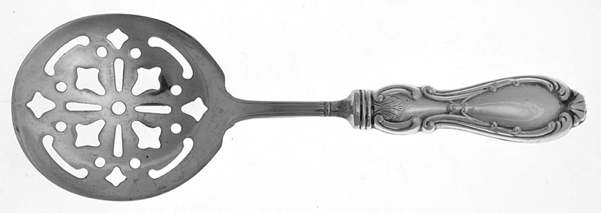 Orleans (STERLING) Tomato Server with Silverplate Blade by Michael C Fina-1