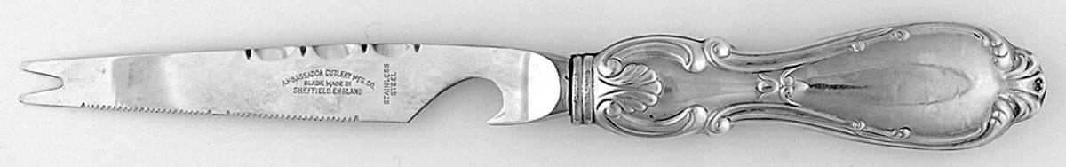 Orleans (STERLING) Hollow Handle Bar Knife by Michael C Fina-1