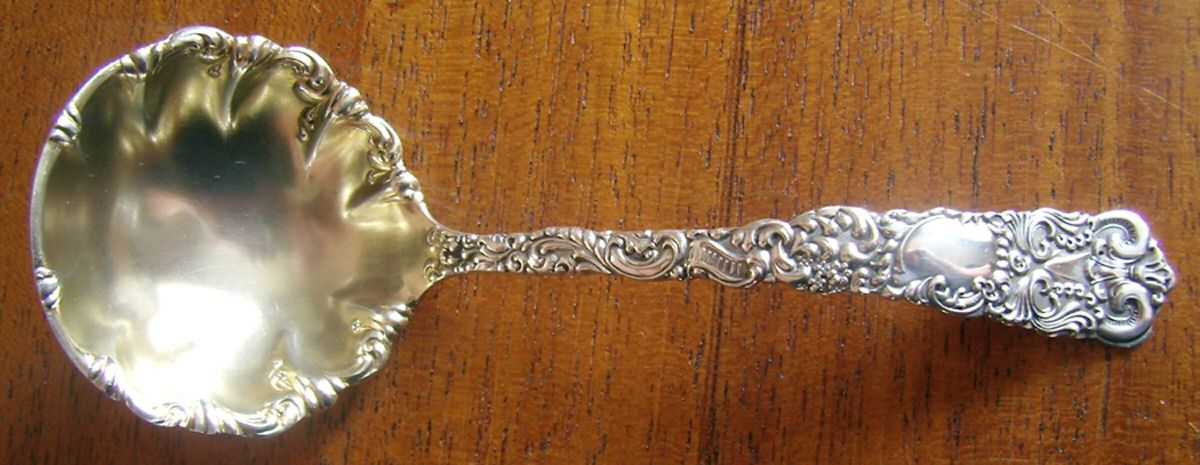 MTV1 (Sterling) Solid Piece Cream Ladle by Maltby, Stevens & Curtiss Co-1