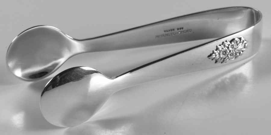 MYK1 (Sterling, Hollowware) Sugar Tongs by Miyamoto-Shoko-1