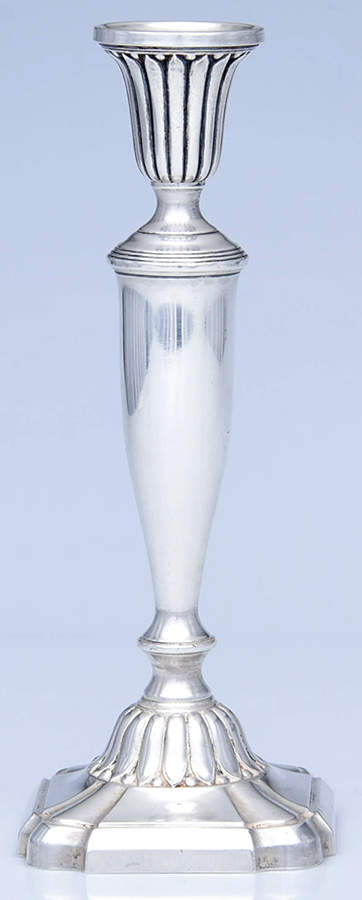44 (Sterling, Hollowware) 9" Weighted Candlestick by Mueck-Cary-1