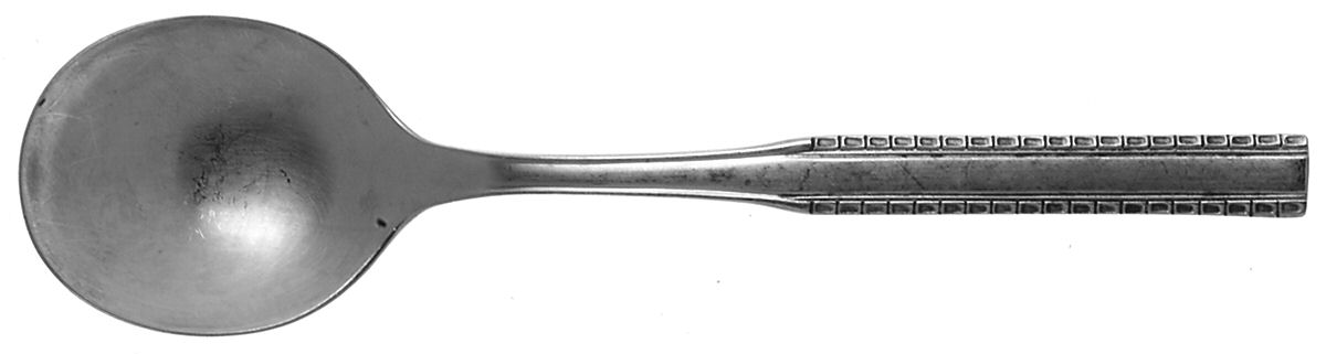 Toledo (Stainless) Round Bowl Soup Spoon (Gumbo) by Malta-1
