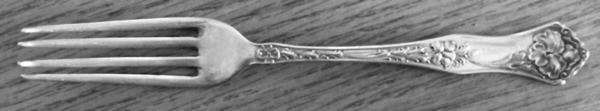 Silver Three (Silverplate) Fork by M Silver Co-1