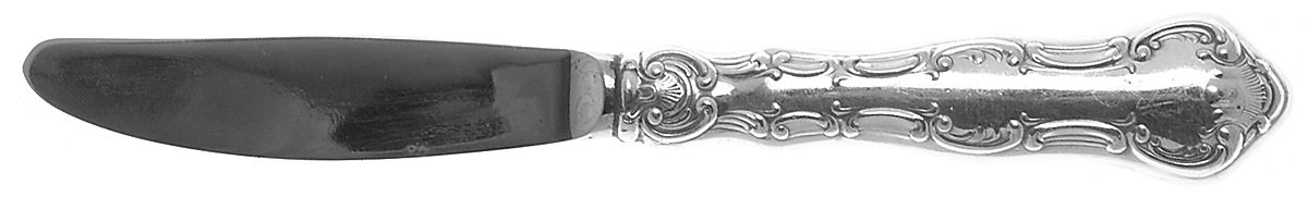 Strasbourg (Sterling) Modern Hollow Butter Spreader (Stainless) by Miyata-1