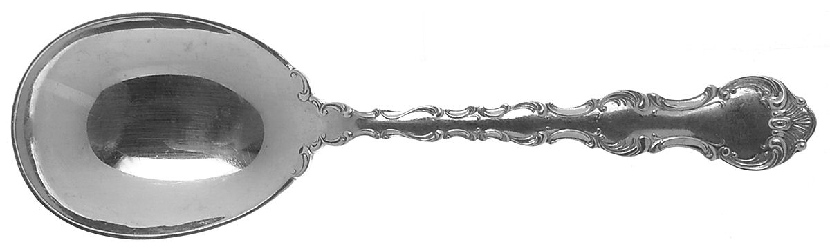 Strasbourg (Sterling) Solid Serving Spoon by Miyata-1